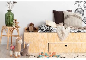 Детско разтегателно легло с място за съхранение в естествен цвят 80x200 cm LUNA A - Adeko