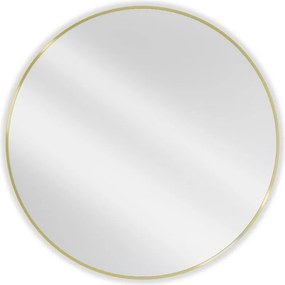 Mexen Loft кръгло огледало за баня 100 см, златна рамка - 9850-100-100-000-50