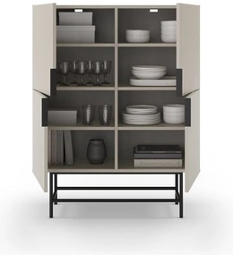 Кремаво шкафче 100x128 cm Eldia – Marckeric