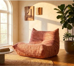 Розов пуф от букле Mask – Mauro Ferretti