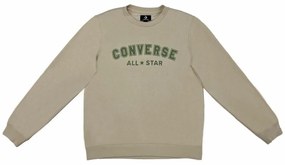 Мъжки суичър без качулка Converse Classic Fit All Star Single Screen Кафяв - Размер - 2 XS