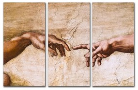 Репродукция от 3 части на картината на Микеланджело Буонароти - Creation of Adam - Fedkolor