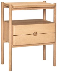 Нощно шкафче от декор от дъб в естествен цвят Appeal – Hübsch