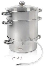 Соковарка SAPIR SP 1260 A26, 8 литра, Книжка с рецепти, Инокс