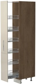 Висок подов шкаф Raval K21-30-1KZ-White - White glossy
