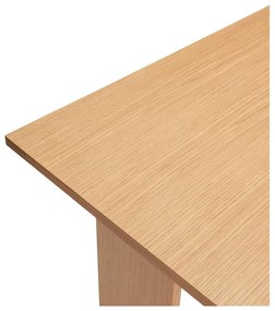 Работна маса с дъбов плот 70x140 cm Forma – Hübsch