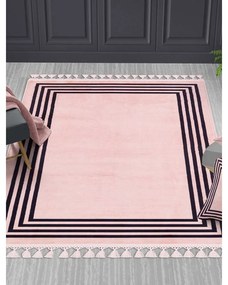 Розов миещ се килим 300x80 cm - Vitaus