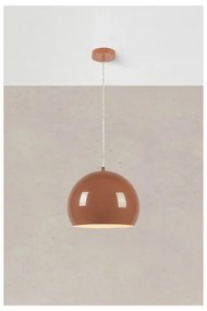 Кафяво висящо осветително тяло с метален абажур ø 28 cm Pop – Markslöjd