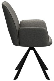 Тъмносив трапезен стол с подлакътници Graham – Actona