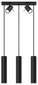 Черна висяща лампа с метален абажур 45x5 cm Etna - Nice Lamps