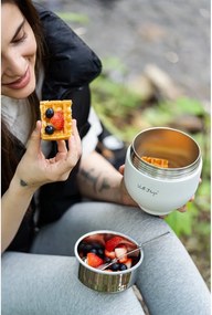 Бял термос за храна от неръждаема стомана 680 ml Fuori – Vialli Design
