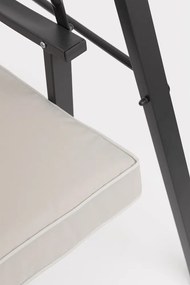 Антрацитна/бежова градинска люлка метална Taurus – Bizzotto