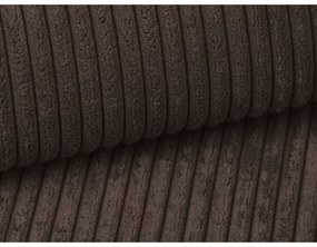 Кафяв разтегателен диван от рипсено кадифе 195 cm Nona – Makamii