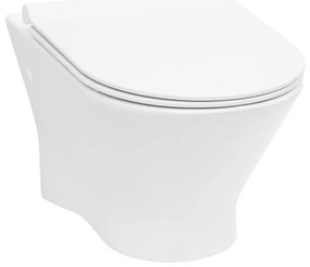 Конзолна тоалетна чиния A34664T000 с бидетна арматура, 53.5x35.5x34.7см