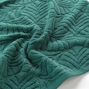 Зелена памучна хавлиена кърпа от тери 70x130 cm Madeira – douceur d'intérieur