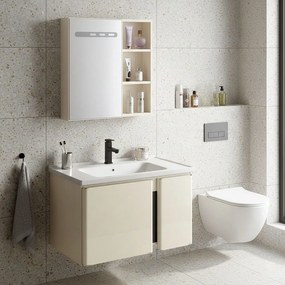 Комплект мебели за баня с мивка Tula 60cm Beige