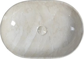 Бежова керамична мивка 59x42 cm Dalma – Sapho