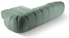 Светлозелен ъглов диван (десен ъгъл) Diana – Micadoni