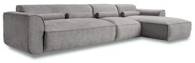 Светлосив ъглов диван (десен ъгъл) Flex Felix – Miuform