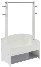 GINGER HOME Дървен щендер за дрехи WHITE/GREY