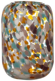Стъклена ръчно изработена ваза (височина 18 cm) Vidia – Bloomingville