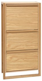 Накланяща се стойка за обувки от декор от дъб естествена NewEst – Woodman