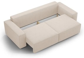 Бежов разтегателен диван от букле 247 cm Jodie – Micadoni Home
