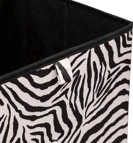 Кутия за съхранение 5five Mix & Modul Zebra, 31x31 cm - Черна