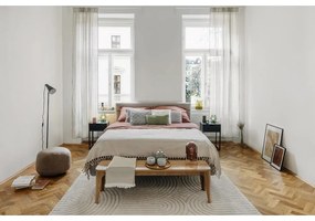 Бежово двойно легло с решетка и място за съхранение , 160 x 200 cm Lotte - Meise Möbel