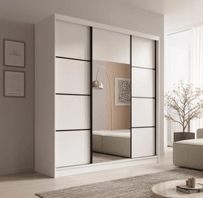 Гардероб Kalli 200 с плъзгащи-Leuko-Mauro