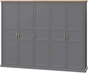 Гардероб 5-врати Tahoma 5D-Anthracite