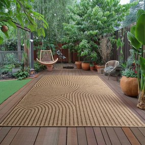 Кафяв килим за открито и закрито 120x170 cm Timber 1401 – Ayyildiz Carpets