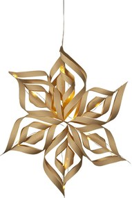 Светлинна декорация с коледен мотив в златист цвят Bella - Star Trading