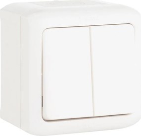 Legrand Сериен ключ IP44 открит монтаж цвят Бял Forix  - 782362