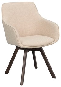 Бежови тапицирани трапезни столове в комплект 2 бр. Alison – Rowico