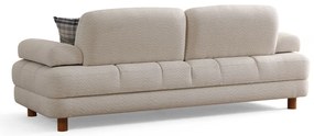 Троен разтегателен диван Nice 3 Seater, цвят Кремав