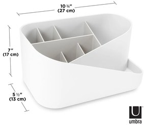 Бял пластмасов органайзер за козметика Glam – Umbra