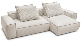 Бежов ъглов диван от изкуствена кожа (променлив) Boheme – Bobochic Paris