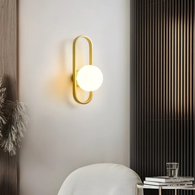 Аплик APP1756-1W BRUSH GOLD WHITE
