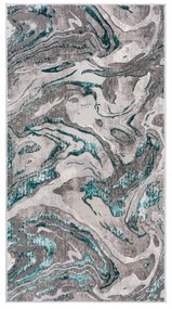 Сив и син килим , 80 x 150 cm Marbled - Flair Rugs