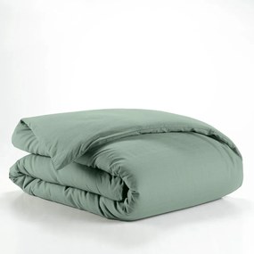 Зелена единична памучна олекотена завивка 140x200 cm Lina – douceur d'intérieur