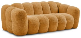 Диван от прежда с примки от букле в цвят горчица 232 cm Hippolyte – Bobochic Paris