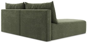 Зелен разтегателен ъглов диван с място за съхранение (ляв ъгъл) Kalena – Makamii