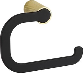 Mexen Base държач за тоалетна хартия, черен/златен - 7088233-57