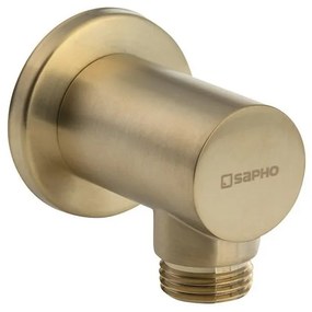 Месингова част за свързване към душ в златист цвят ø 6 cm – Sapho