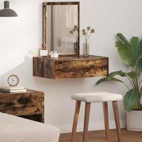 Sonata H Стенна Тоалетна Масичка Опушен дъб 60x40x70 см