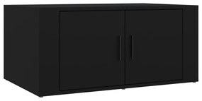 816513 vidaXL Кафе маса, черна, 80x50x36 см, инженерно дърво