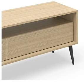 Масичка за телевизор с дъбов декор в естествен цвят 150x54 cm Lake - TemaHome