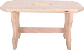 Стол от масивен бор в естествен цвят Forte – Rojaplast