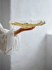 Бежова стъклена купа ø 38,5 cm Asimi – Bloomingville